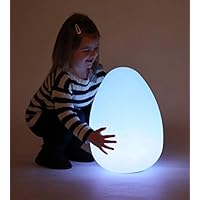 tickit Sensory Mood Light Egg – Colour Changing LED Night Light for Kids, Calming Sensory Toy for Autism, Rechargeable Portable Mood Lamp for Bedrooms and Sensory Rooms