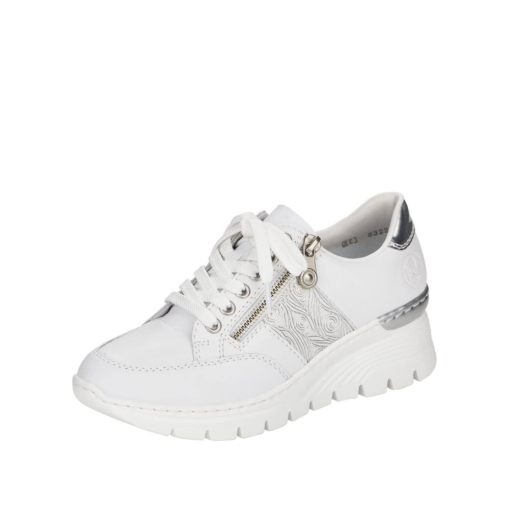 Rieker N8322, Sneaker, weiß,