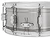 Pacific Drums Concept Series Metal Snare, 14" x 6.5", 1.2mm Natural Satin Brushed Aluminum | A rolled aluminum shell for round tone and dry resonance with a brushed exterior #4