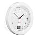 Produktbild Uniprodo Uni_Clock_03 Funk-Wanduhr Ø 17 cm Zifferblatt analog Funkuhr Temperaturanzeige wasserfest Aluminium Saugnäpfe
