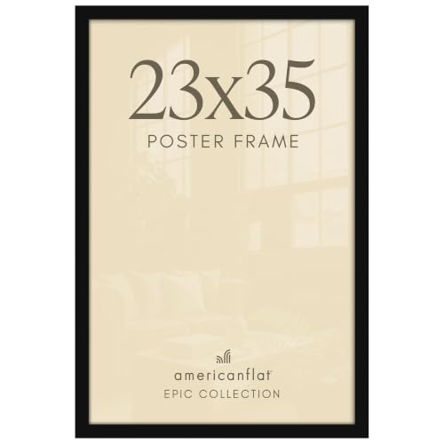 Image of Americanflat 23x35 Poster Frame - Engineered Wood - Black
