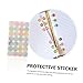Angoily 16Sheets Self Adhesive Binder Hole Reinforcement Stickers Decorative Hole Punch Labels for Loose Leaf Paper Strong Adhesive for Office and Home Use