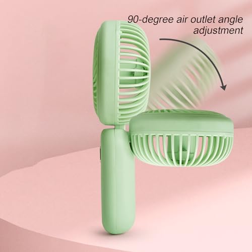 Ventilador de mano plegable, pequeño ventilador portátil,Ventilador de mano recargable plegable de fuerte - Ligero Confort de 3 velocidades Strong Air para juegos de deportes al aire libre - imagen 6