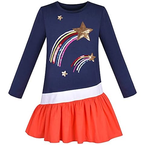Sunny Fashion Long Sleeve Star Dress Cover