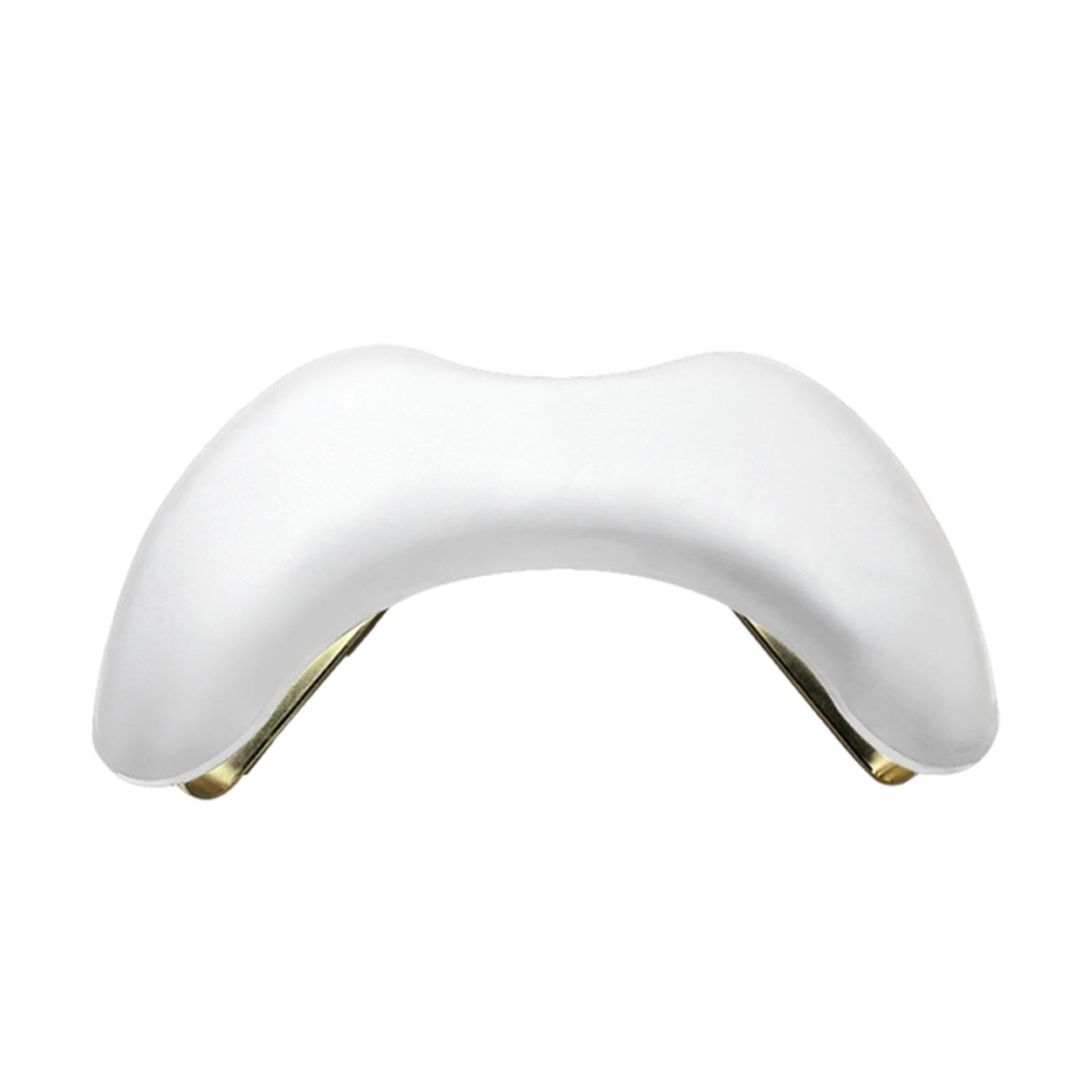 Oshhni Reposabrazos para Uñas, Almohada para Manicura, Soporte Profesional para Reposamanos con Patas de Metal en Forma de U, Cojín para Manicura de Uñas, Blanco
