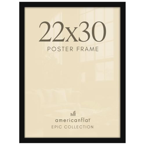 Image of Americanflat 22x30 Poster Frame - Engineered Wood - Black