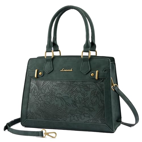 Image of LOVEVOOK Purses and Handbags for Women, Tote Shoulder Bag Satchel Purse and PU Leather Top Handle for ladies