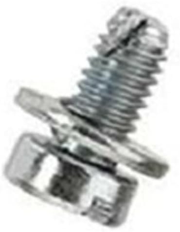 AMZ Clips And Fasteners 50 Tornillos SEMS M6-0.039 x 0.472 in Ranura Cabeza de Queso VW