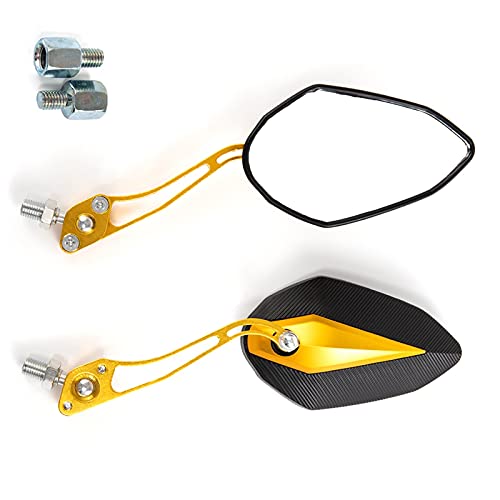 Rétroviseurs moto scooter universels rétro de remplacement filetages 8mm 10mm