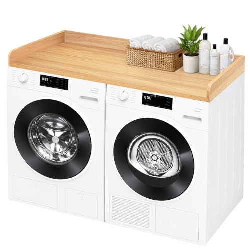 Royxen Washer Dryer Countertop Solid Wood