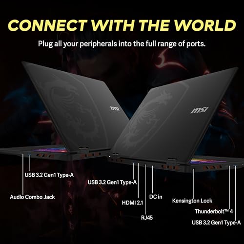 Image of MSI Crosshair 18 HX AI 18 inch QHD+ 240Hz Gaming Laptop, NVIDIA RTX 5070 8GB GDDR7, Intel Ultra 9 275HX, 64GB DDR5, 3TB Storage (2TB SSD+1TB Docking Station), RGB Backlit Keyboard, Wi-Fi 6E, Win 11, Black