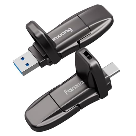 fanxiang 10X Schneller Externe SSD 512GB bis zu 1050MB/s, mit dualer Schnittstelle USB C+ USB A 3.2 Gen2, für iPhone 15, Android, Tablet, PC, MacBook und mehr (FF952)