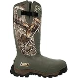 ROCKY Sport Pro Rubber 1200G Insulated Waterproof Outdoor Boot, Realtree Edge, Size 11(M)