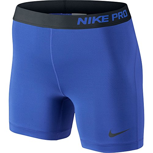Nike Women's Pro Five-Inch Short, Game Royal Black, XL X 5