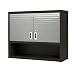 Seville Classics - Ultra-HD Wall Cabinet with Open Shelf, Graphite