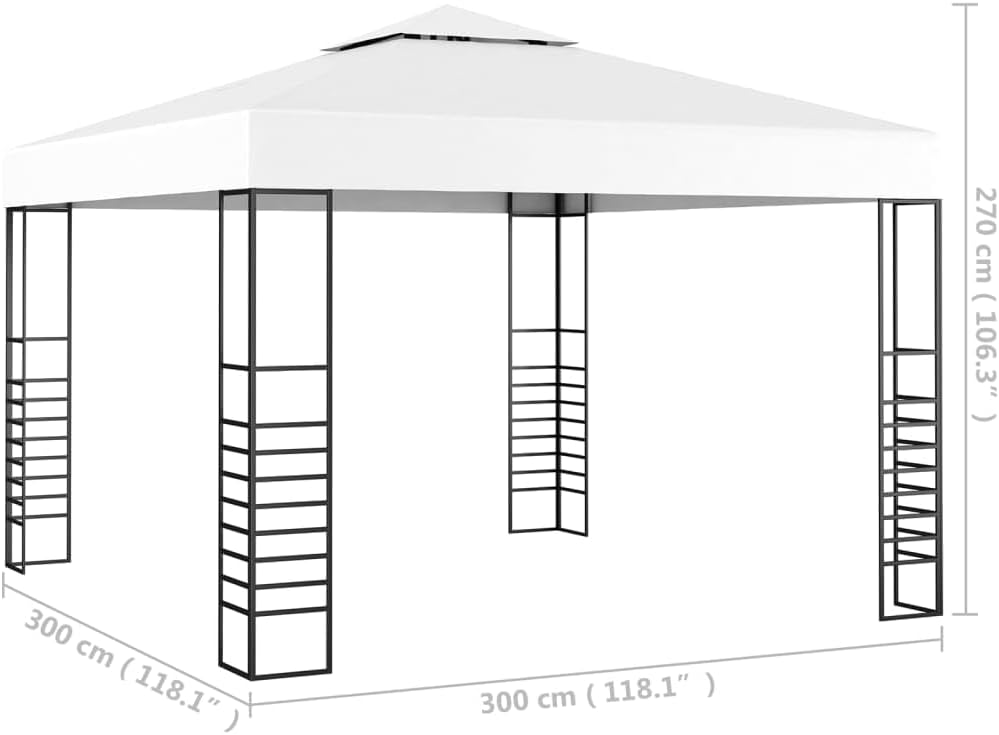 Diagram showing the dimensions of the vidaXL Garden Marquee.