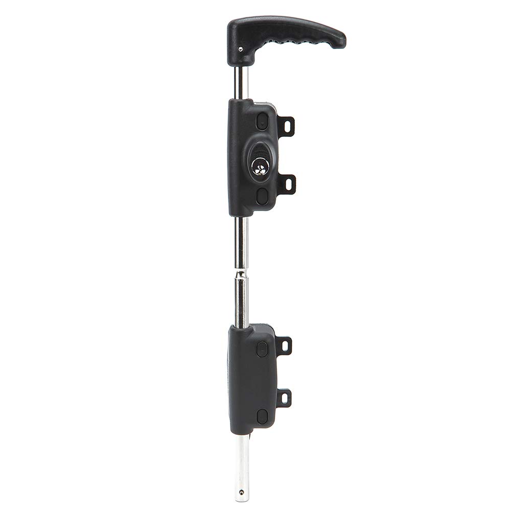 D&D Technologies LOKKBOLT Drop Bolt LB218BX-KSA, Premium, Lockable Security Drop-Bolt, Bolt Length 18”, for Square Post Vinyl and Wood Gates (Black)