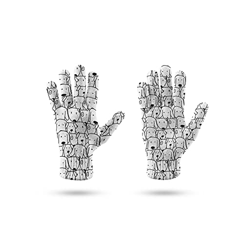 Gants respirants unisexes avec impression 3D et fonction tactile taille unique