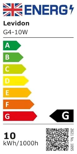 Levidon G4 Halogen Light Bulbs 10W 12V Clear Capsule 2 Pin Lamp Bulb Halogen Pin Base Warm White Dimmable 10 Pack - Image 6