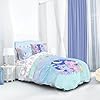 Disney Lilo and Stitch Full Size Comforter Set - 7 Piece Floral Bedding Includes Sheet Set & Pillow Covers Features Angel - Super Soft Purple & Teal Stars Kids Bedding #1