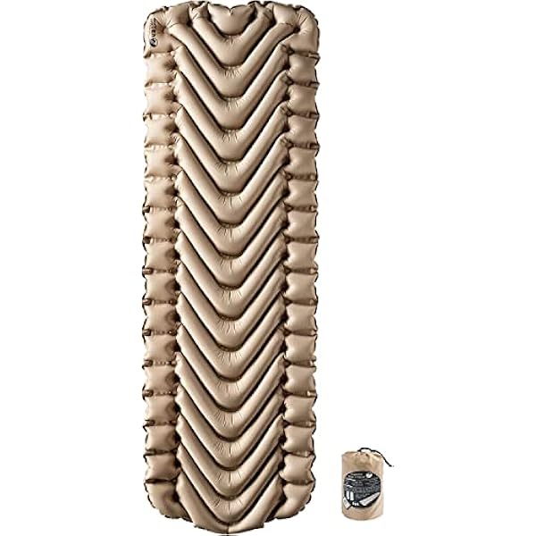 Klymit 2019 - Esterilla de Acampada (aislada, Ligera, con válvula abatible), diseño de V