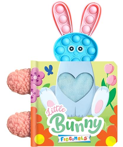 Image of Fidgimals Little Bunny Baby Book | Sensory Board Book with Pop It Character, Perfect Sensory Books for Toddlers I Baby Books I Your Sensory Fidget Friend