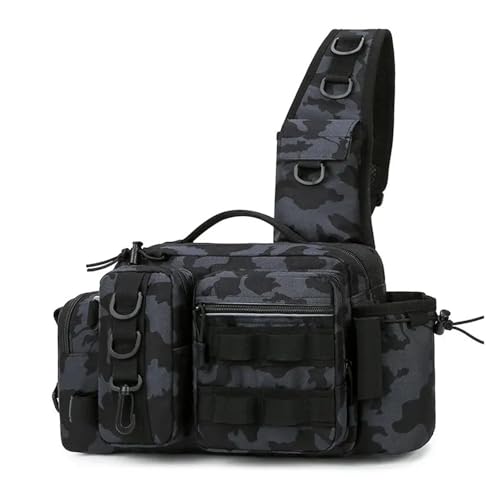 Sac à dos de pêche à la mouche XMKT polyvalent avec sac banane homme et boîte à leurres