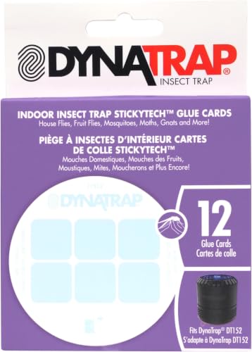 Image of DynaTrap 21523 Replacement StickyTech Glue Boards for DT152 Indoor Insect Trap and Killer - 144 Pack