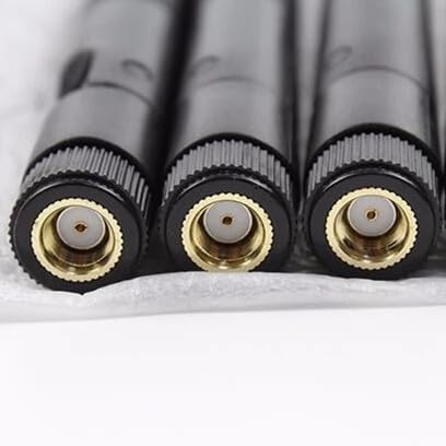 Miniatura 4 de Antena Bluetooth WiFi de 1.3 pies 2X 10dBi Antena bidireccional Omni de banda dual 2.4Ghz5Ghz RP-SMA macho de largo alcance para router Wi-Fi