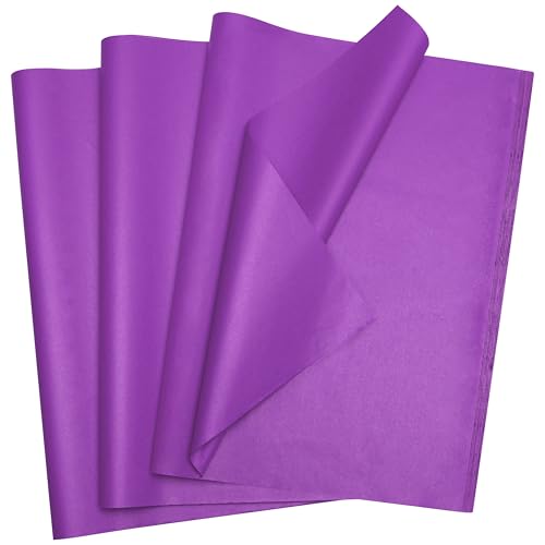 Image of Bobobag 100 Sheets Purple Tissue Paper 20 inchX14 inch Tissue Paper for Gift Bags, Gift Wrapping Tissue, Christmas Tissue Paper Anniversary Holiday Decoration Arts Craft