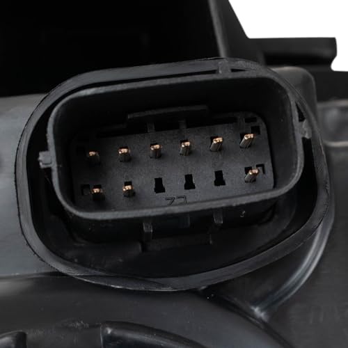 Image of TRQ Passenger Side Headlight Assembly Halogen Black Bezel Compatible with 2015-2017 Chrysler 300 C CH2502268 CH2503269