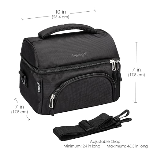 Image of Bentgo Deluxe Insulated Lunch Bag with Adjustable Strap & Outer Pocket