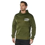Rothco Thin Blue Line Concealed Carry Hoodie, Black, 4XL
