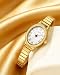 Imagen de CIVO Reloj Mujer Dorado Vintage: Elegante Pequeño Caja Ovalada Esfera Romana Analógico