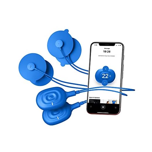 Therabody PowerDot 2.0 Duo - Stim TENS Unit for Pain Relief - Bluetooth Electrical Muscle Stimulation Device, 2 Smart Wireless NMES & TENS Pods for Muscle Pain, PMS and Menstrual Period Cramps - Blue…