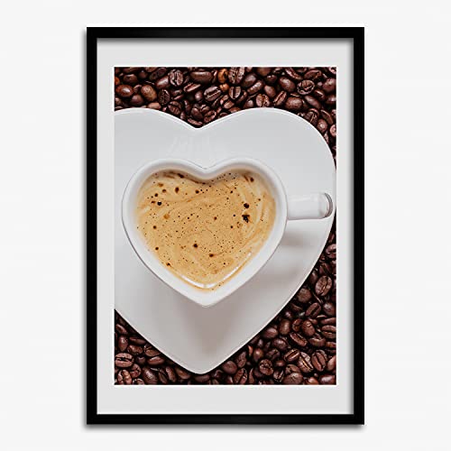 Cadre en Bois 50x70 cm avec affiche café Tulup pour créer une ambiance bistrot chaleureuse