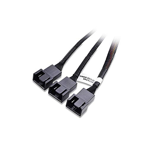Cable Matters Pacco da 2 Cavo di Ventola Splitter 4 Pin 1 a 3 PWM – 12 Pollici