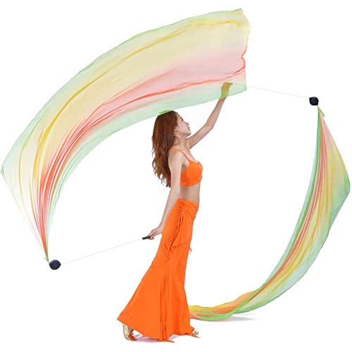 Voile de soie de danse du ventre pour performance extérieure et gala