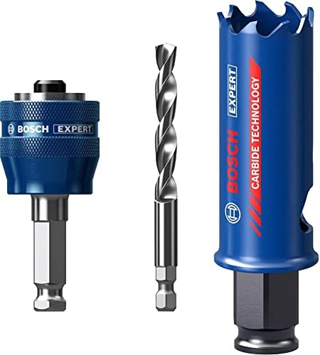 Bosch Professional 1x Expert Tough Material Hole Saw (for Wood with metal, Ø 60 mm, Accessories Rotary Impact Drill)
