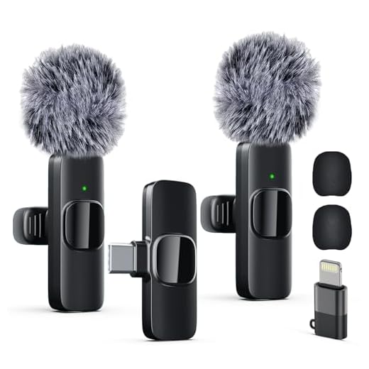 Labstandard Professional Wireless Lavalier Lapel Microphone for iPhone, iPad, mini Video Recording Mic forInterview Video Podcast Vlog YouTube&Livestream, Noise Reduction, Plug &Play
