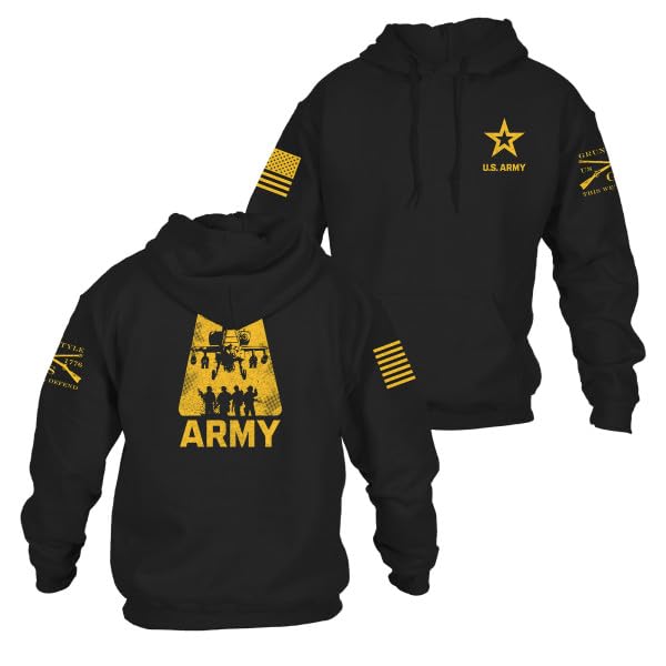 Grunt Style Army A-Team Hoodie (XX-Large Black)