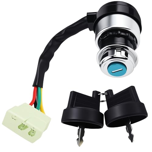 Ignition Key Switch Replacement 5 Pin 5 Wire for Motorcycle
