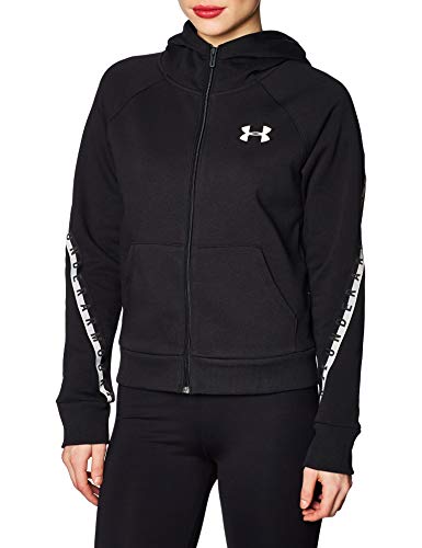Under Armour Women's UA Taped Fleece Full Zip MD Black