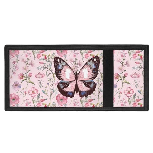 Butterfly Wallets for Women Multi Card Holder Wallet Clutch Polyester Wallet Card Holder Organizer Ladies Purse with Coin Pocket,Girls Novelty Wallets for Outdoor Use4