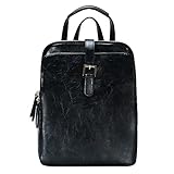 MMS Brands Antik Kraft Women's Yara Backpack-Black, Backpack Purse for Women, Western Distressed Vegan Leather