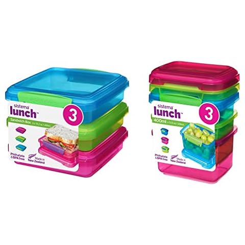 Sistema Stackable Lunch Sandwich and Snack Pots Cover
