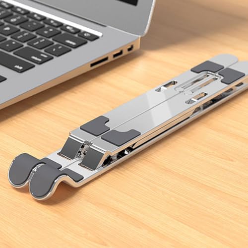 Soporte portátil para laptop Uonlytech aluminio ajustable miniatura 5