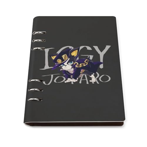 ノート ジョジョの奇妙な冒険 イギー メモ帳 バインダーノート A5 6穴 90枚 てちょう ハードカバー メモ ンダー A5サイズ 横罫線 ??本 文房具 オフィス用品 ルーズリーフ 学生 キャンパス おしゃれ プレゼント 贈り物