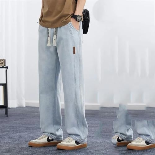Men's Summer Baggy Cargo Straight Jeans Oversize Straight Denim Pant Streetwear Pants2