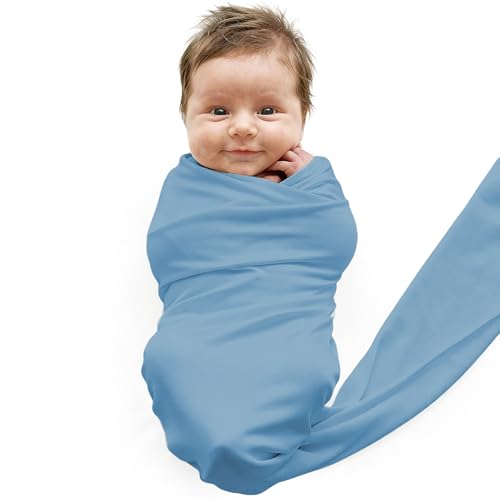 Image of Caden Lane Baby Swaddle & Receiving Blanket, Soft, Breathable & Temperature-Regulating Bamboo Viscose Fabric for Swaddling Newborns, Gender Neutral Infant Blanket for Boys & Girls